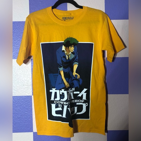NWOT Cowboy Bebop Graphic Tee in Yellow - Size S - Picture 1 of 3